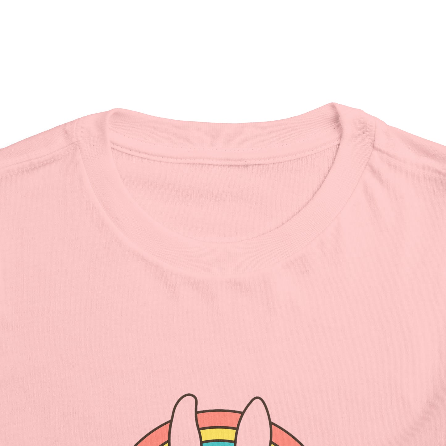 Happy Easter Rainbow Bunny - Toddler Short Sleeve Tee