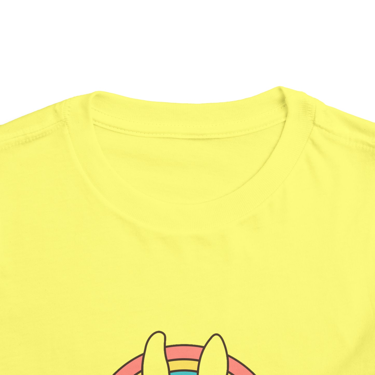 Happy Easter Rainbow Bunny - Toddler Short Sleeve Tee