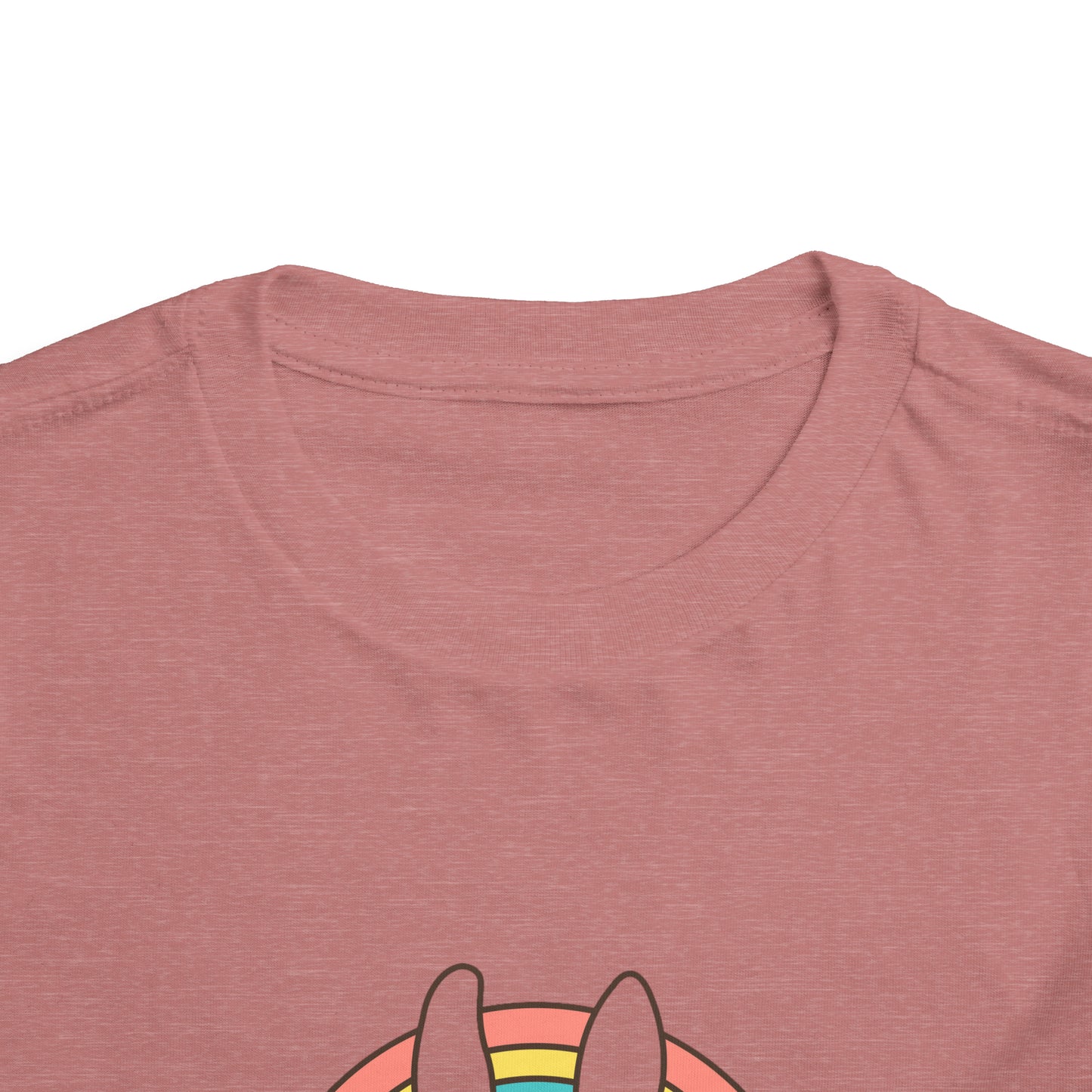 Happy Easter Rainbow Bunny - Toddler Short Sleeve Tee