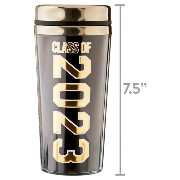Class of 2023 Gold Foil Tumbler Gift Set