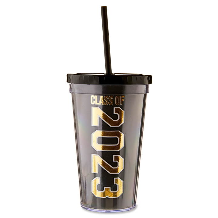Class of 2023 Gold Foil Tumbler Gift Set