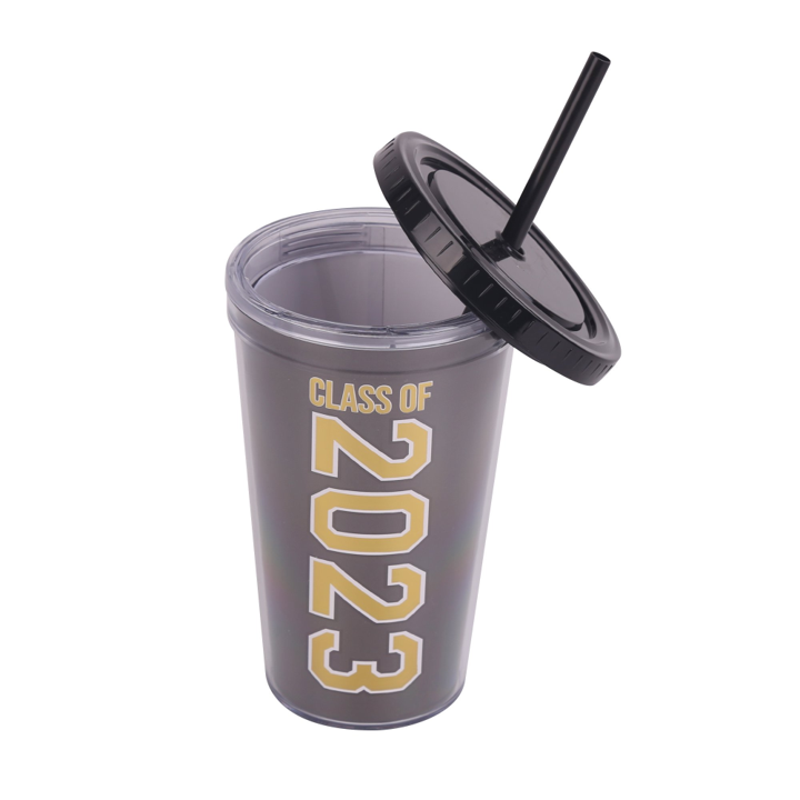 Class of 2023 Gold Foil Tumbler Gift Set