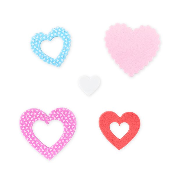 Cheep N Cheerful 4-Pack Valentine Mailbox Craft Kits, Foam Stickers, Kids Valentine