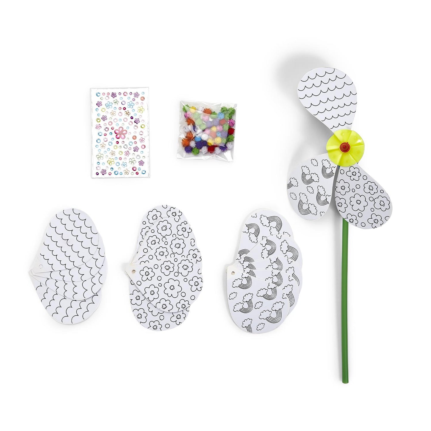 PINWHEEL FLOWERS: DIY