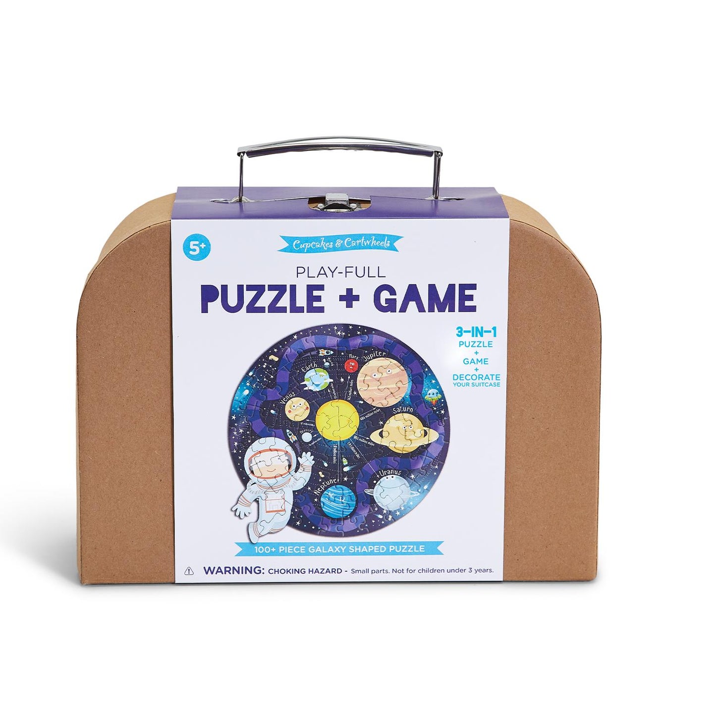 3-in-1 SPACE PUZZLE and GAME in Travel Box