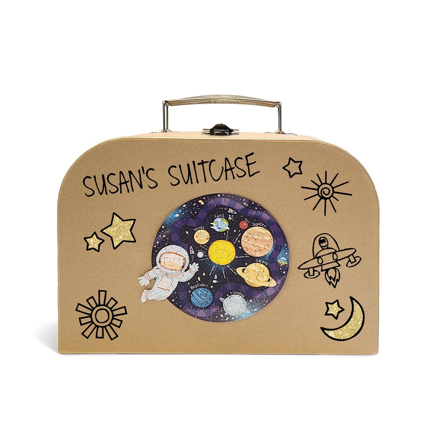 3-in-1 SPACE PUZZLE and GAME in Travel Box