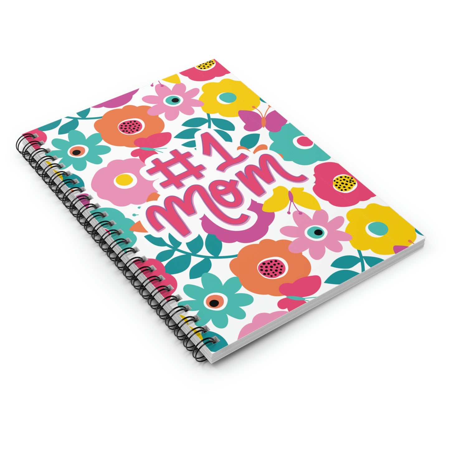 #1 Mom Spiral Notebook - Ruled Line, Mothers Day Gift