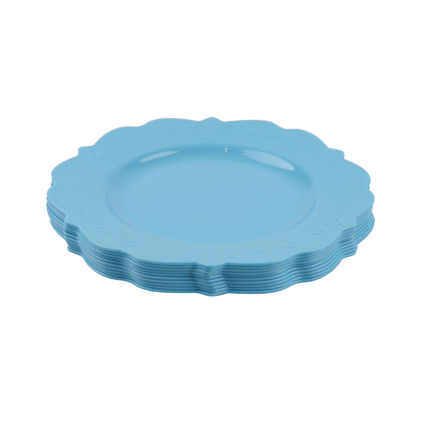 Elegant Blue Tableware Bundle, Dinner Plates, Dessert Plates, Cutlery, Disposable Partyware for 20 guests, 88 total pieces