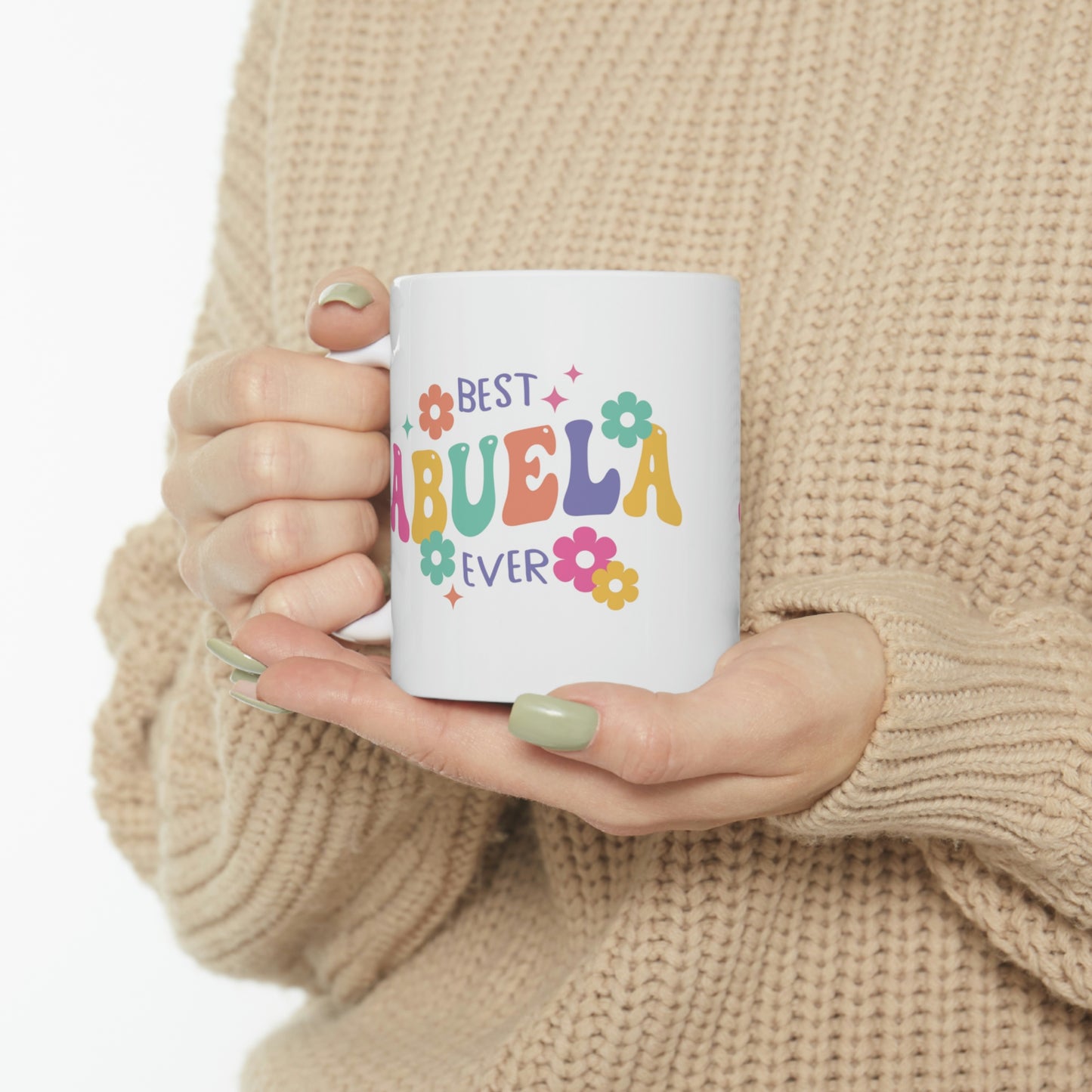 Best Abuela Ever Ceramic Mug 11oz, Mothers Day Gifts