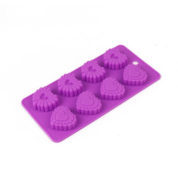 Cheep N Cheerful 19 Pc Deluxe Valentine Silicone Baking Kit, Silicone Molds, Cookie Cutters, Squeeze Bottle, Ruffled Bowl