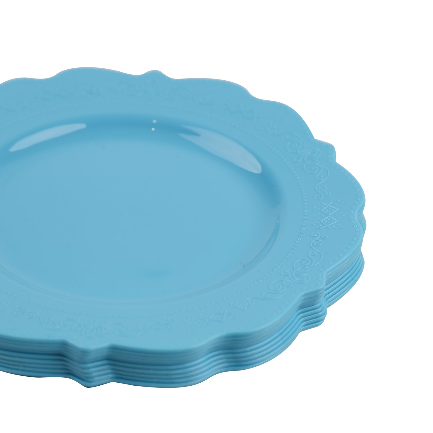 Elegant Blue Tableware Bundle, Dinner Plates, Dessert Plates, Cutlery, Disposable Partyware for 20 guests, 88 total pieces