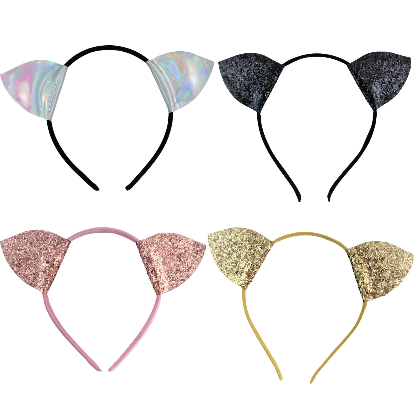 4 Pack Cat Ears, Halloween Costume Accessory, Dress Up
