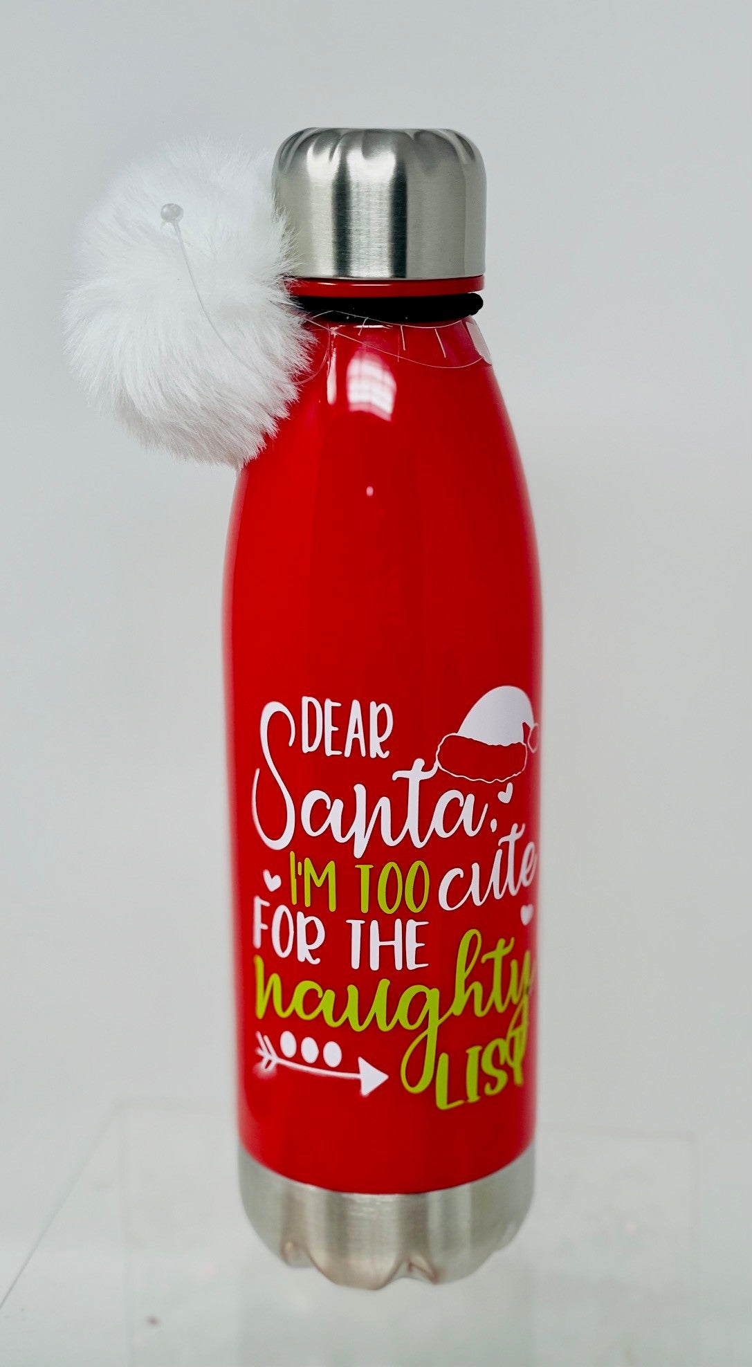 Dear Santa Too Cute Bottle Tumbler and Coffee Mug Giftset