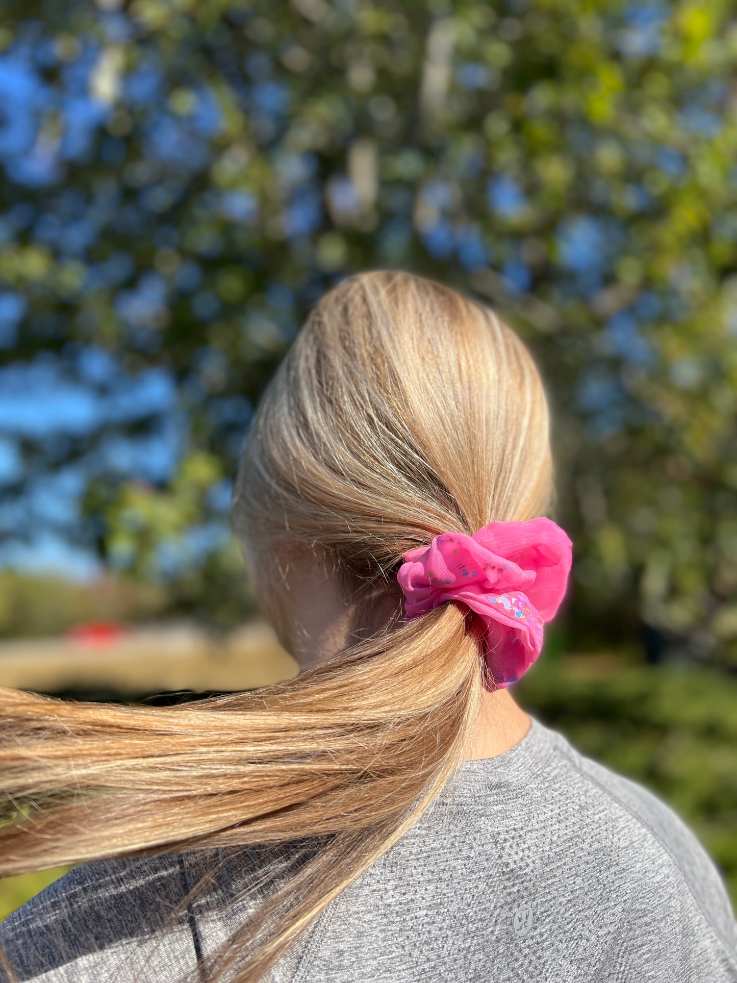 Pink Confetti Scrunchie 6-Pack