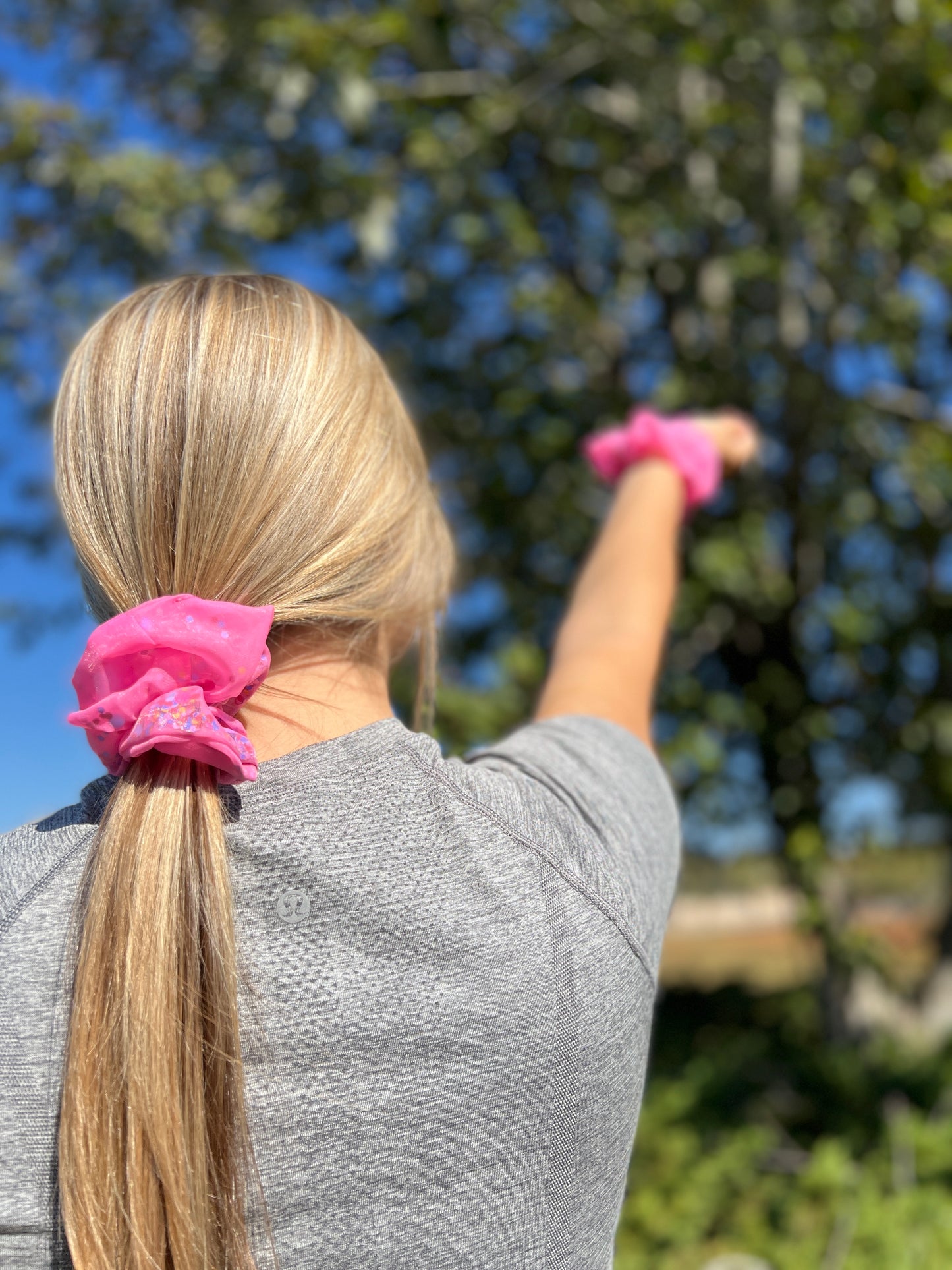 Pink Confetti Scrunchie 6-Pack
