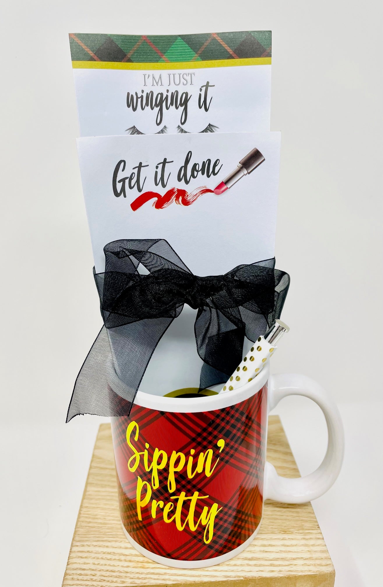 Sippin' Pretty Ceramic Mug and Stationery Set