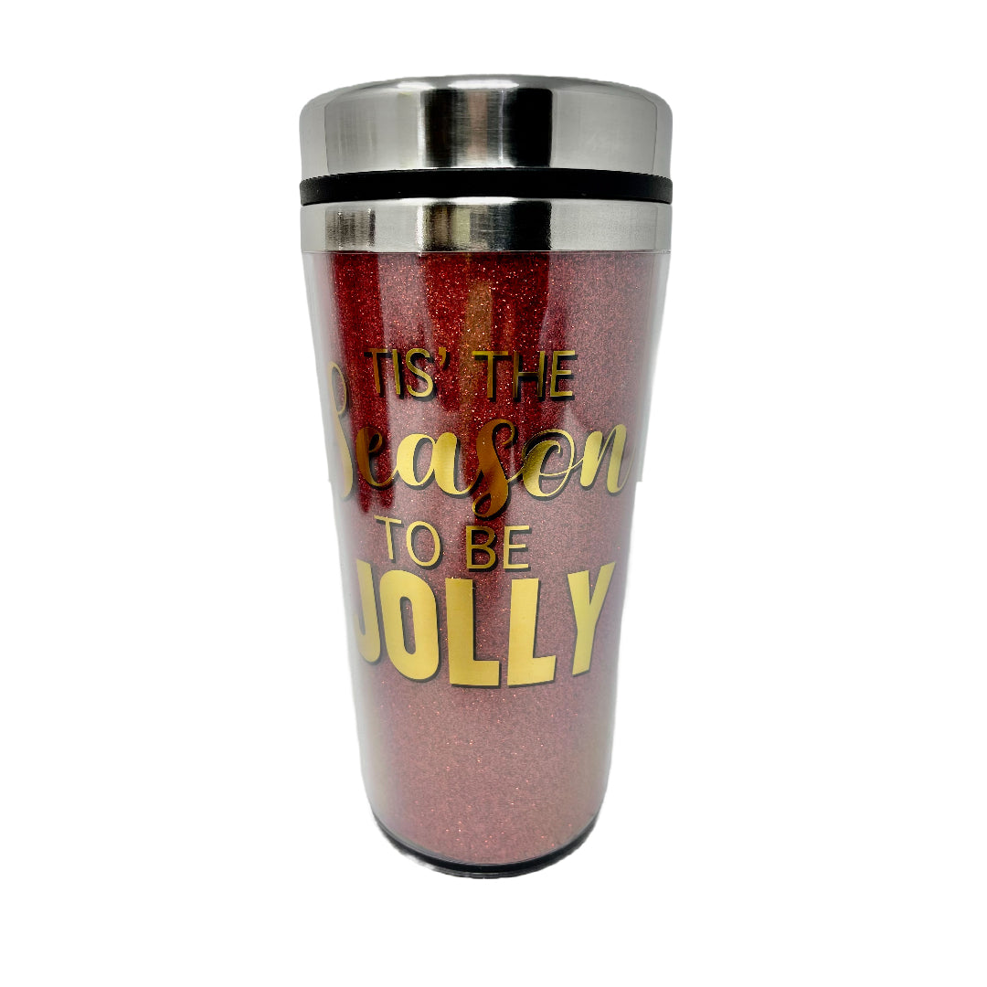 "Tis the Season to be Jolly" Coffee Tumbler 4 - Pack