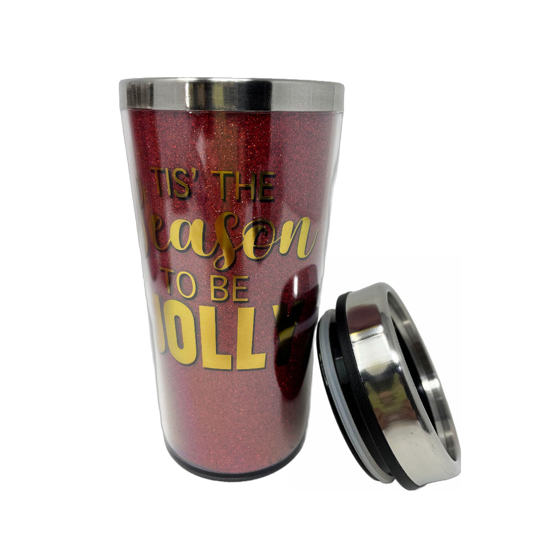 "Tis the Season to be Jolly" Coffee Tumbler 4 - Pack