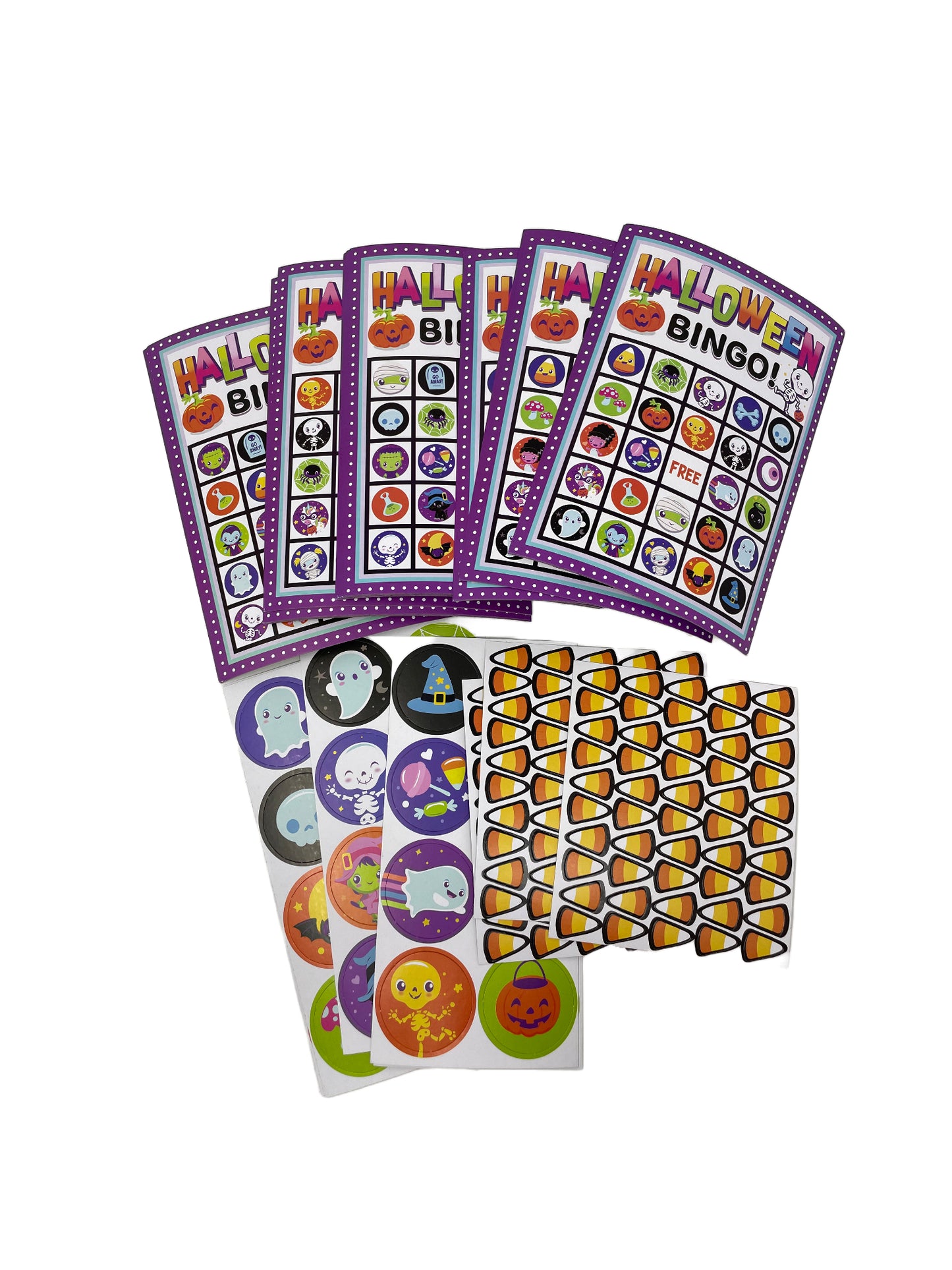 Halloween Game Kit - Scavenger Hunt, Charades, Bingo, Bucket Toss