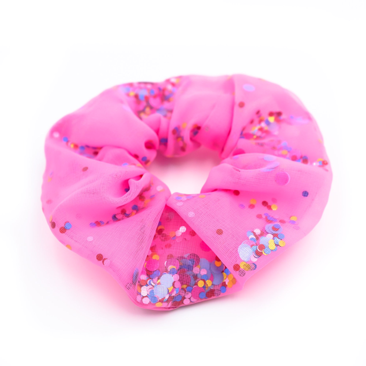 Pink Confetti Scrunchie 6-Pack