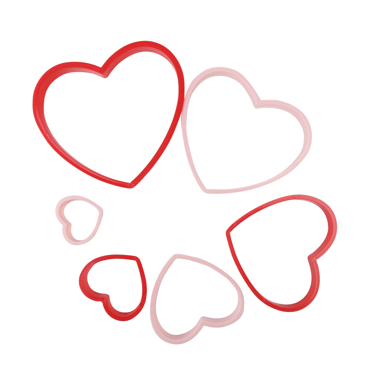 Cheep N Cheerful 19 Pc Deluxe Valentine Silicone Baking Kit, Silicone Molds, Cookie Cutters, Squeeze Bottle, Ruffled Bowl