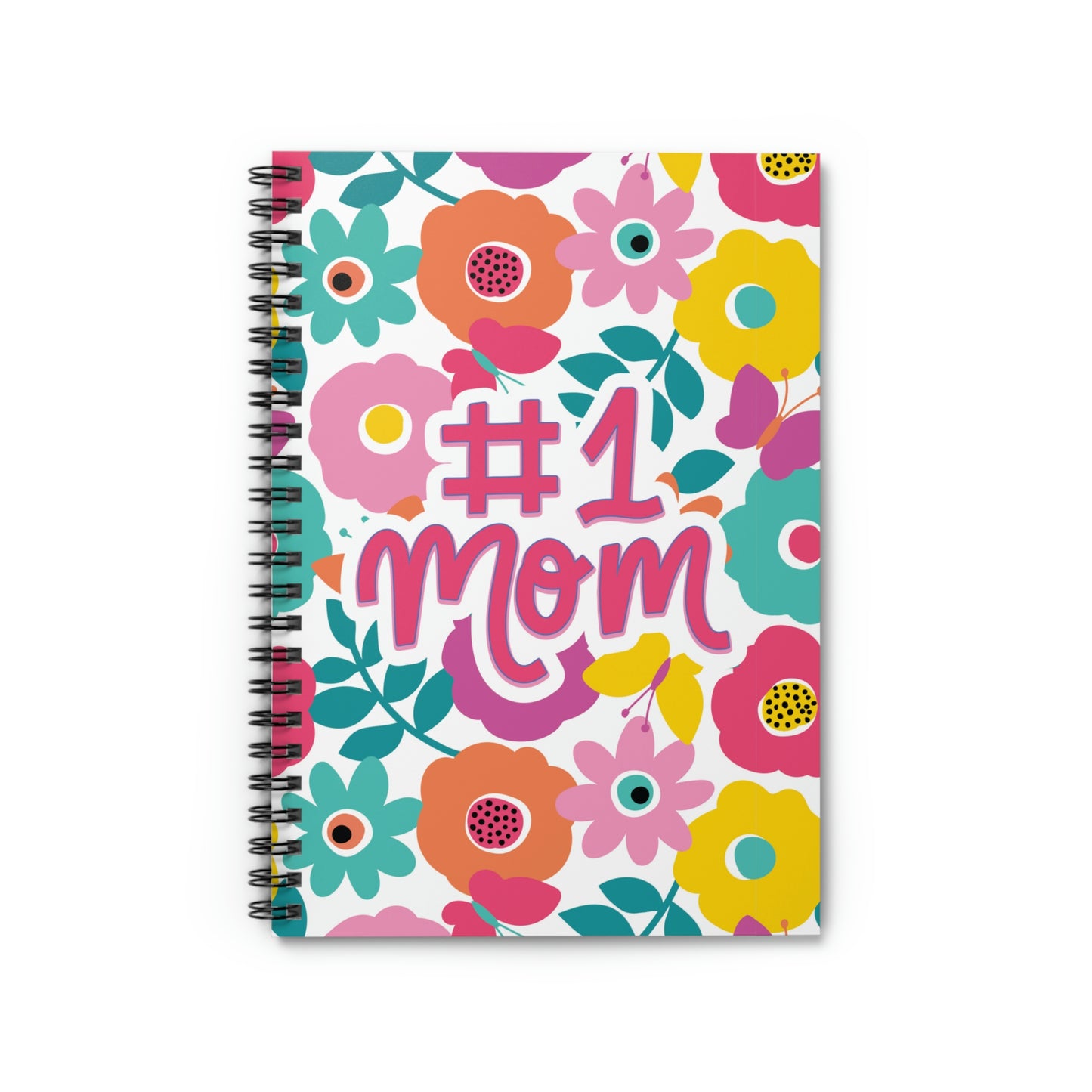 #1 Mom Spiral Notebook - Ruled Line, Mothers Day Gift