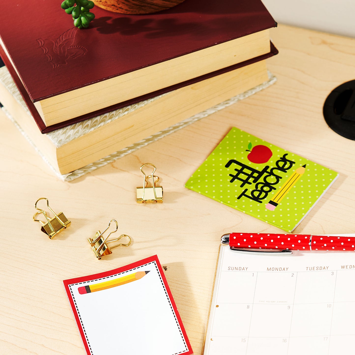 Cheep N Cheerful Valentines Day Teacher Gift Set, Tumbler, Solar Flower, Stationary Set, 10 pcs