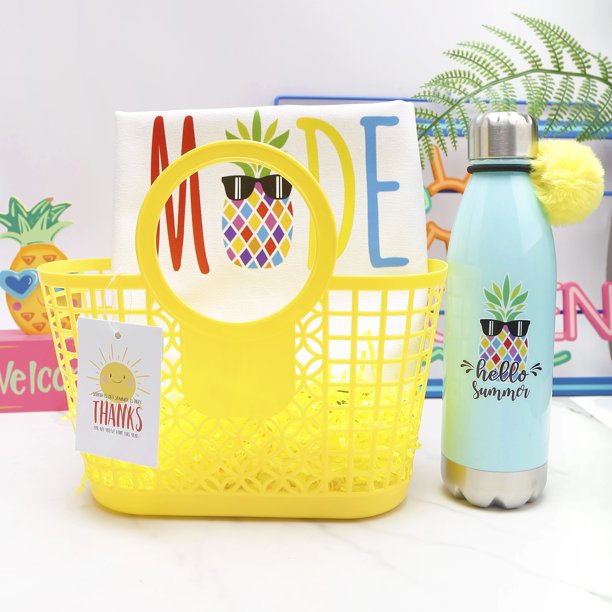 Cheep N Cheerful Teachers Appreciation Gift Basket Bundle - Yellow