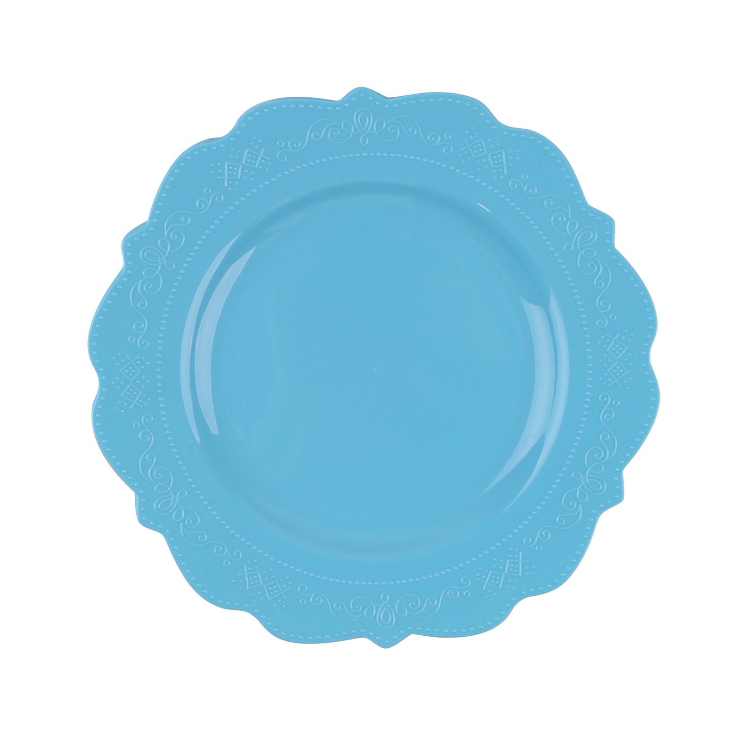 Elegant Blue Tableware Bundle, Dinner Plates, Dessert Plates, Cutlery, Disposable Partyware for 20 guests, 88 total pieces
