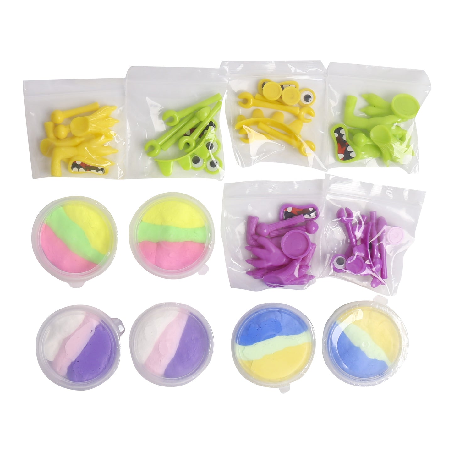 Make Your Own Putty Monster Party Activity Kit- 6 KITS