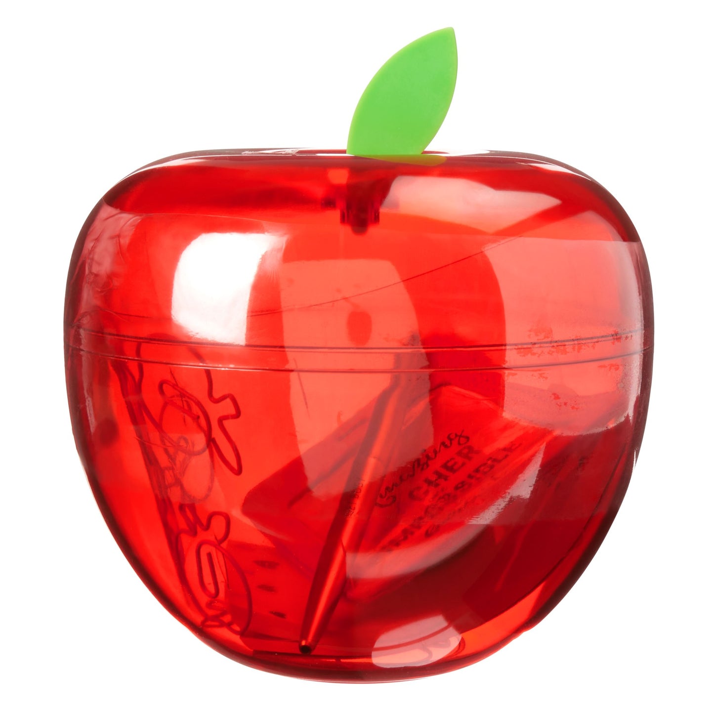 Teacher Appreciation Apple Container Stationary Set and Tumbler Giftable