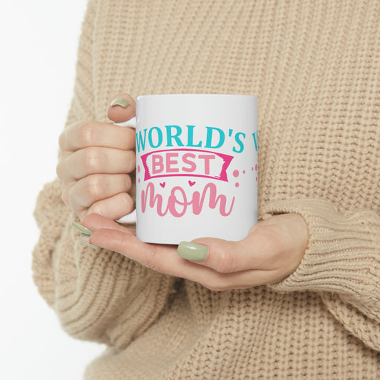 Worlds Best Mom Ceramic Mug, 11oz