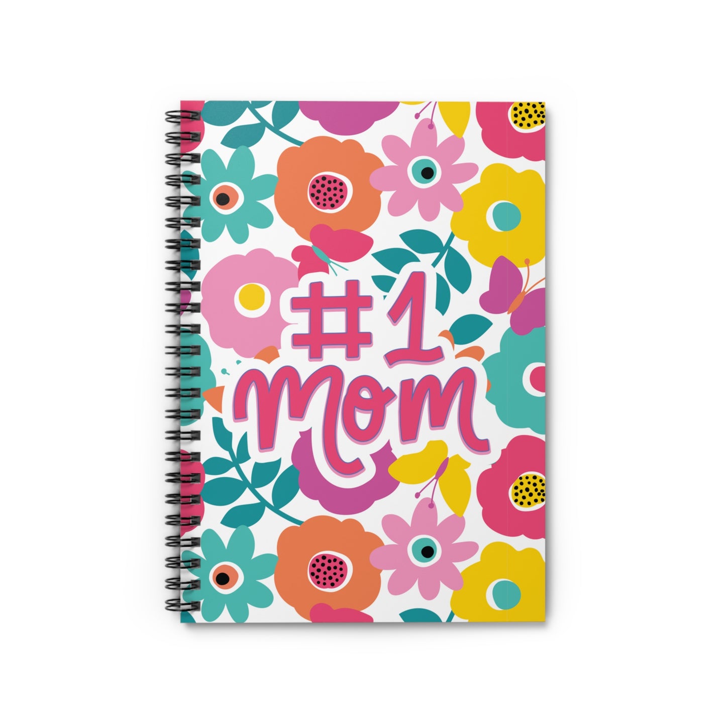 #1 Mom Spiral Notebook - Ruled Line, Mothers Day Gift