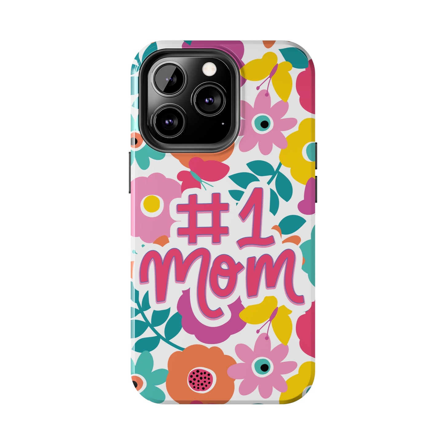 #1 Mom Floral Print Tough Phone Cases by Case-Mate, Mothers Day Gift