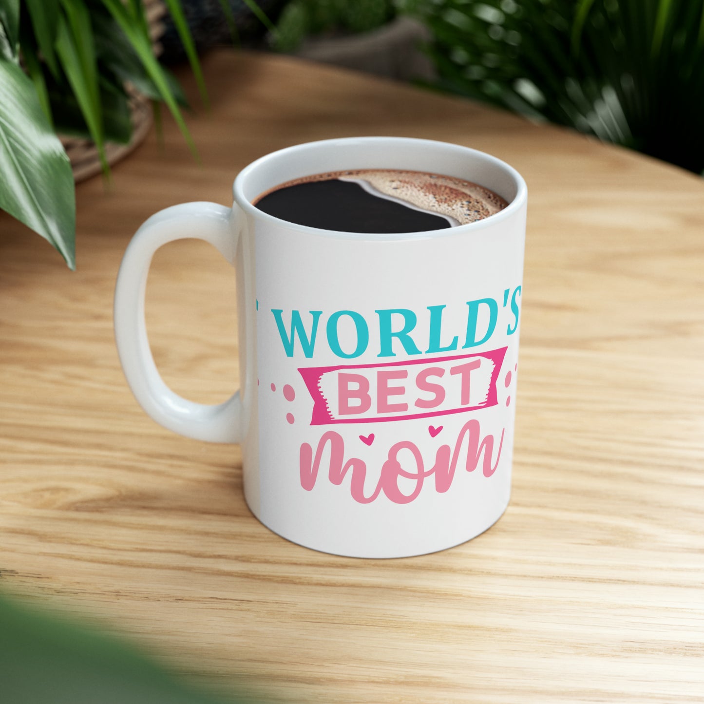 Worlds Best Mom Ceramic Mug, 11oz