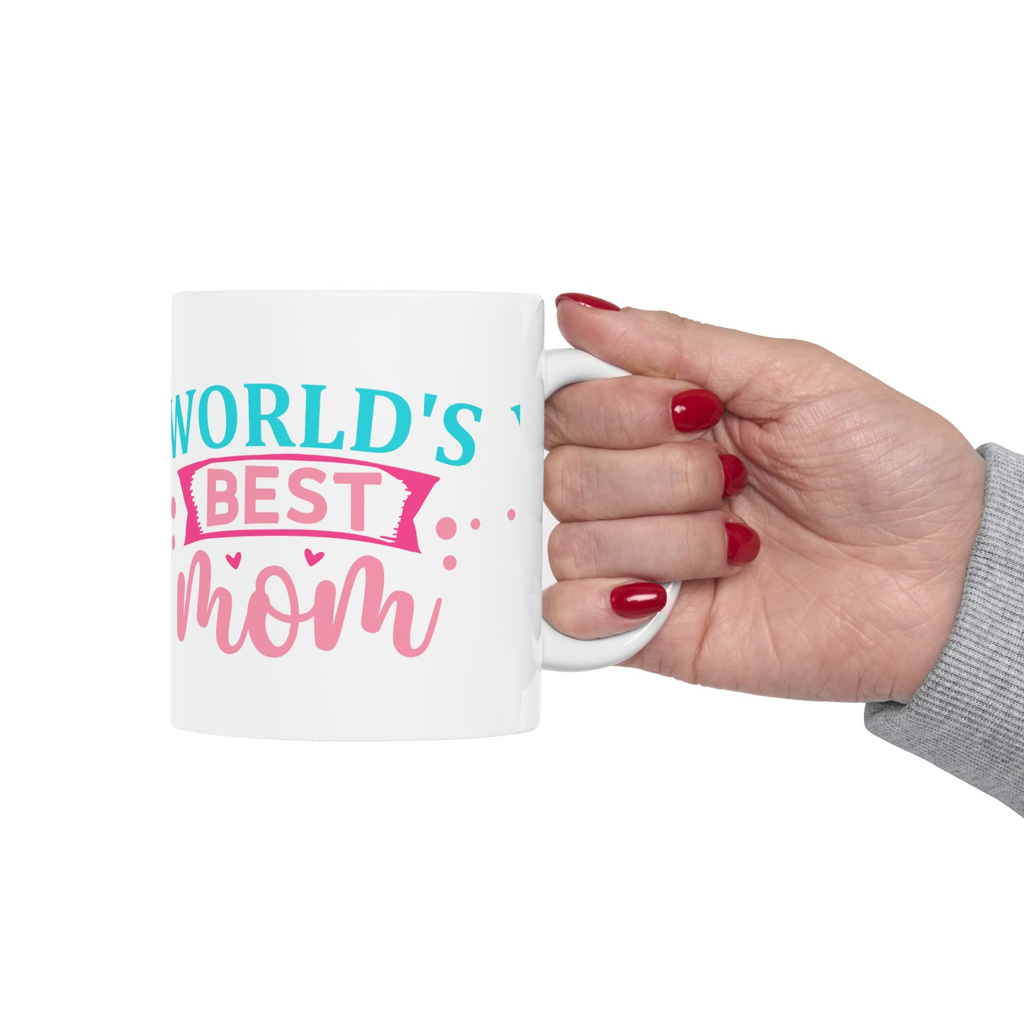 Worlds Best Mom Ceramic Mug, 11oz