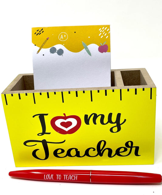 # 1 TEACHER Stainless Coffee Mug & Stationery Set