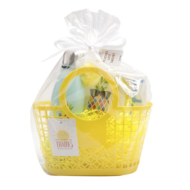 Cheep N Cheerful Teachers Appreciation Gift Basket Bundle - Yellow