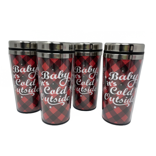 Baby It's Cold Outside Coffee Tumbler 4 - Pack