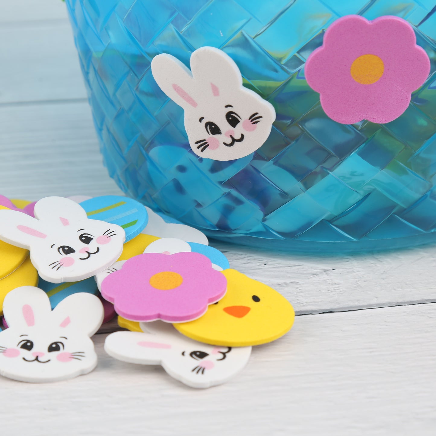 Cheep N Cheerful 159 Pieces Foam Easter Craft Set, Fun Foam Easter Craft Set - 159 Pieces of Creative Fun with Foam Stickers and Easter Egg Cutouts