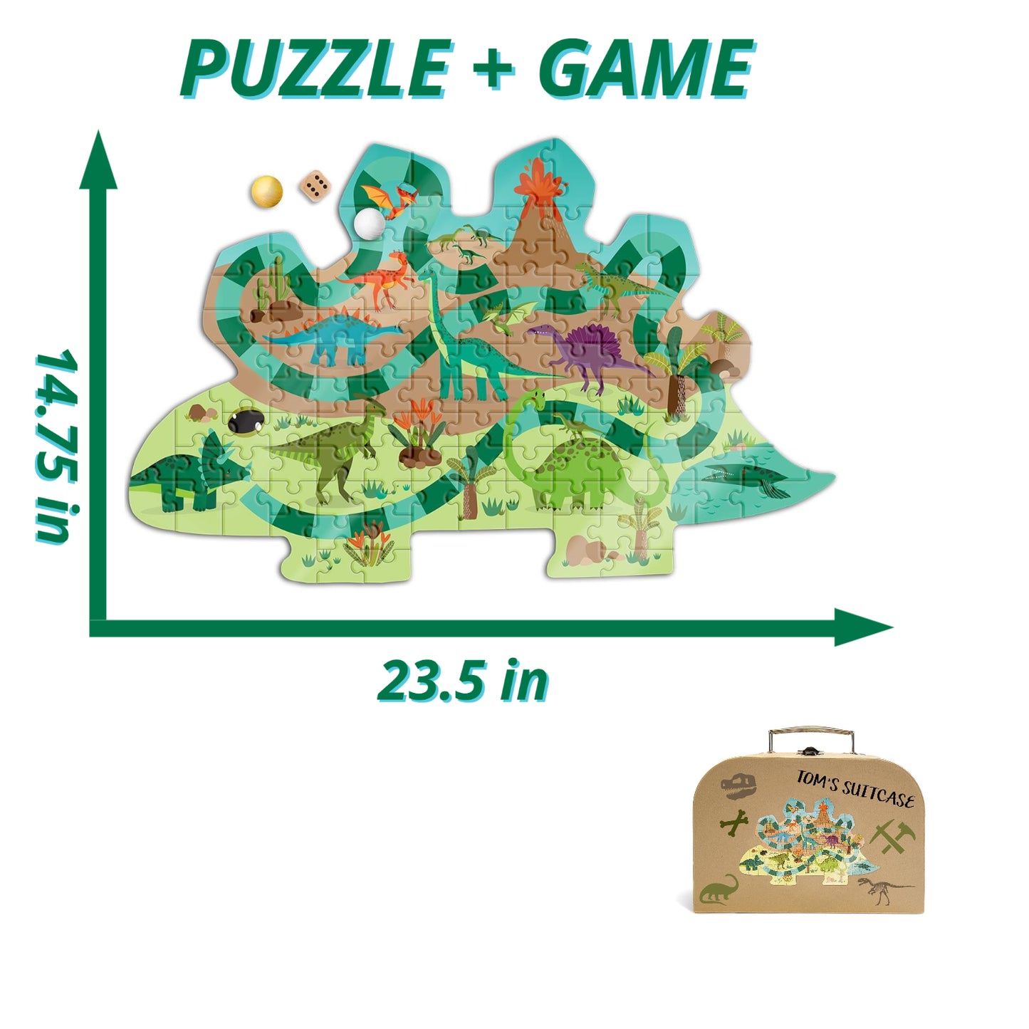 Dino Puzzle + Game