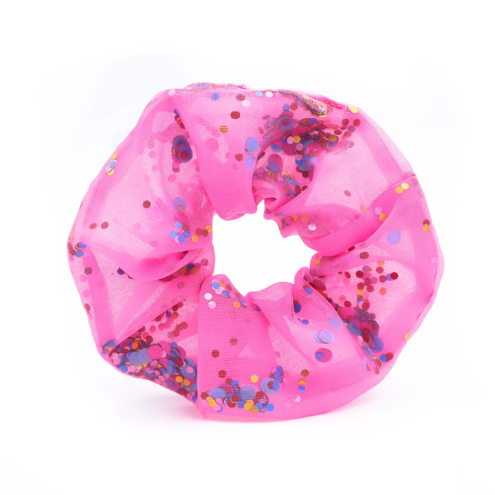 Pink Confetti Scrunchie 6-Pack